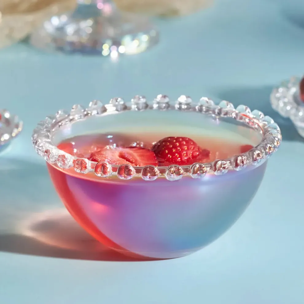 Karaca Rory Glass CerealSoup Bowl, 13cm, Transparent