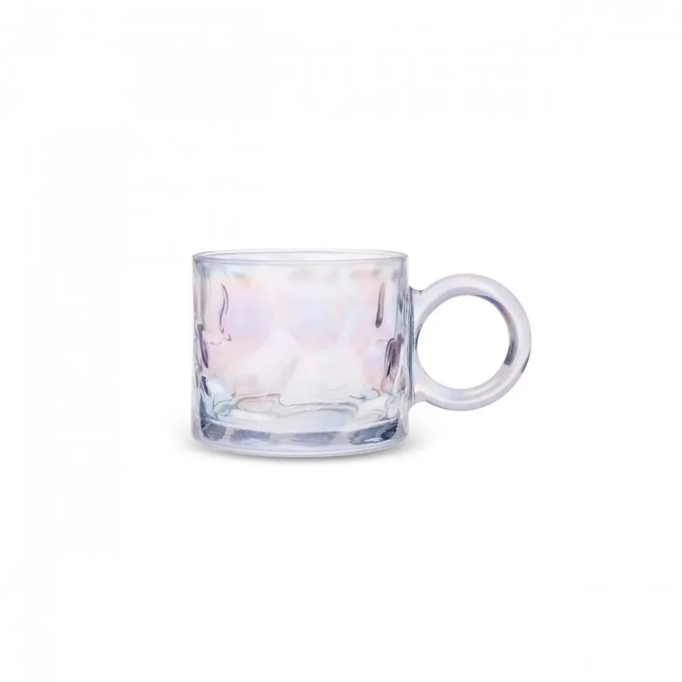 Karaca Ruby Glass Luster Mug, 300ml, Transparent