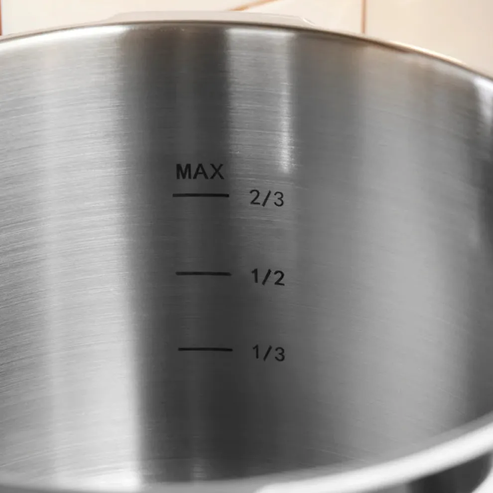 Karaca Ruggersteel 4-Piece Stainless Steel Induction Pressure Cooker Set, 4L+6L, Grey