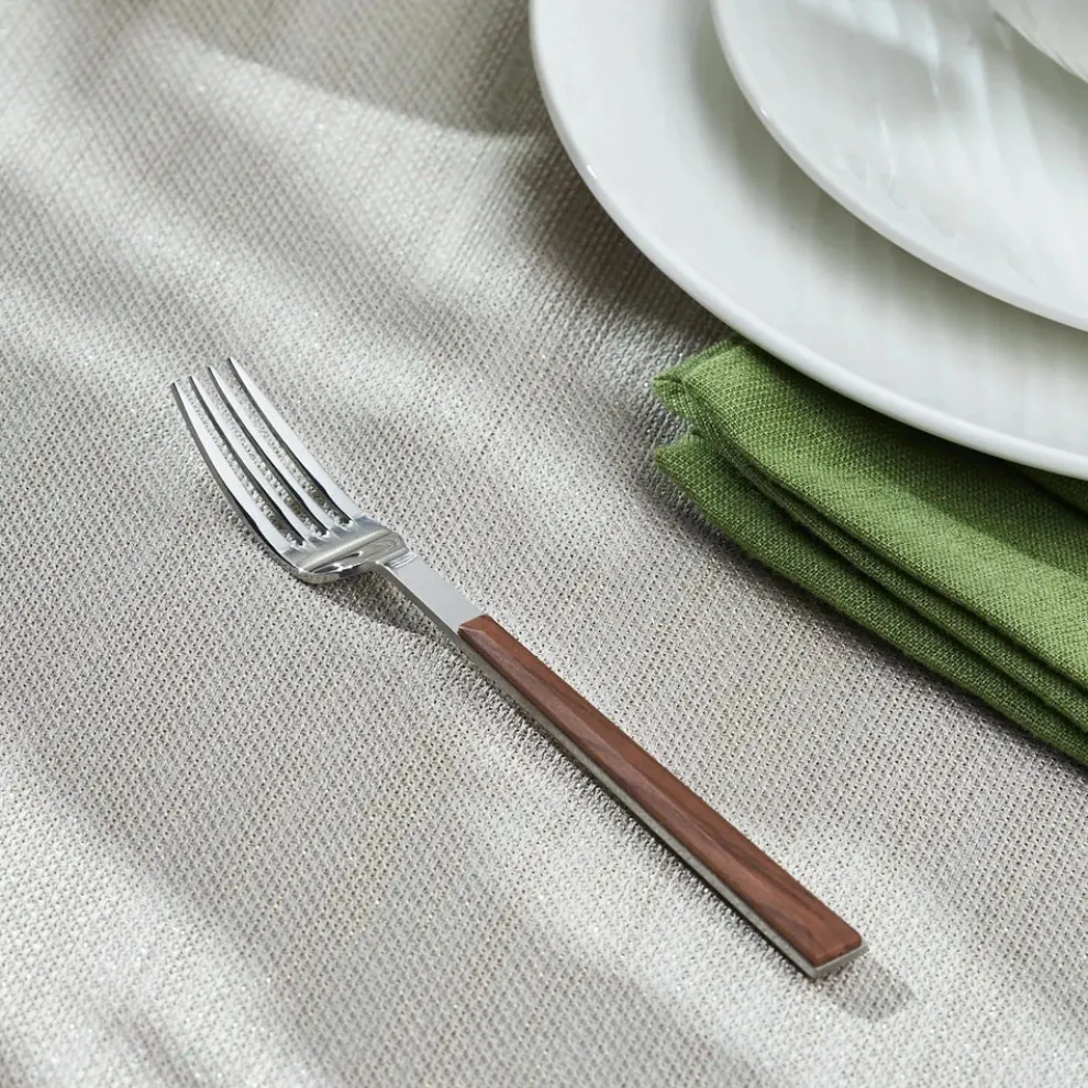 Karaca Salzburg Stainless Steel Dessert Fork, 16.2cm, Brown