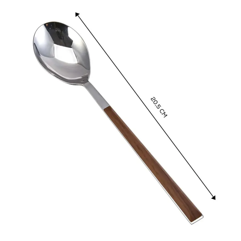 Karaca Salzburg Stainless Steel Table Spoon, 20.5cm, Brown