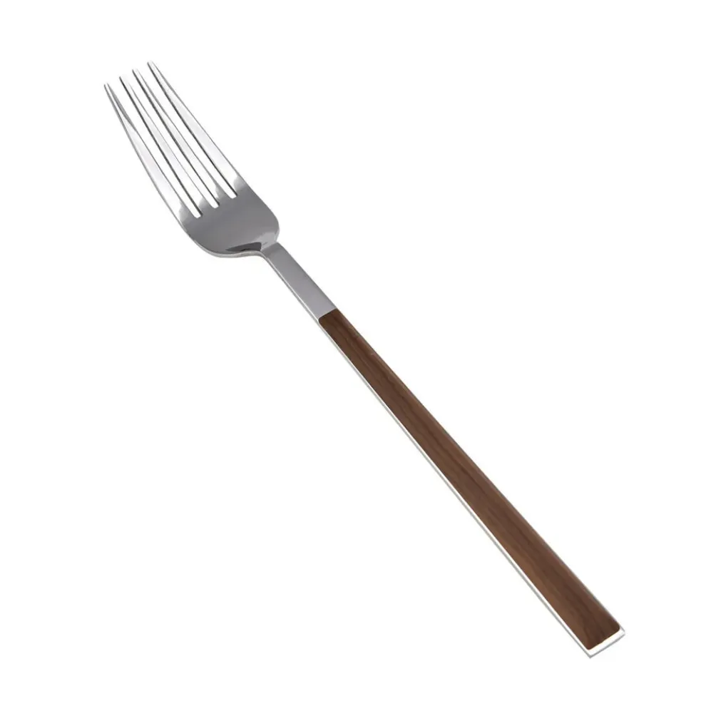 Karaca Salzburg Stainless Steel Table Fork, 21cm, Brown