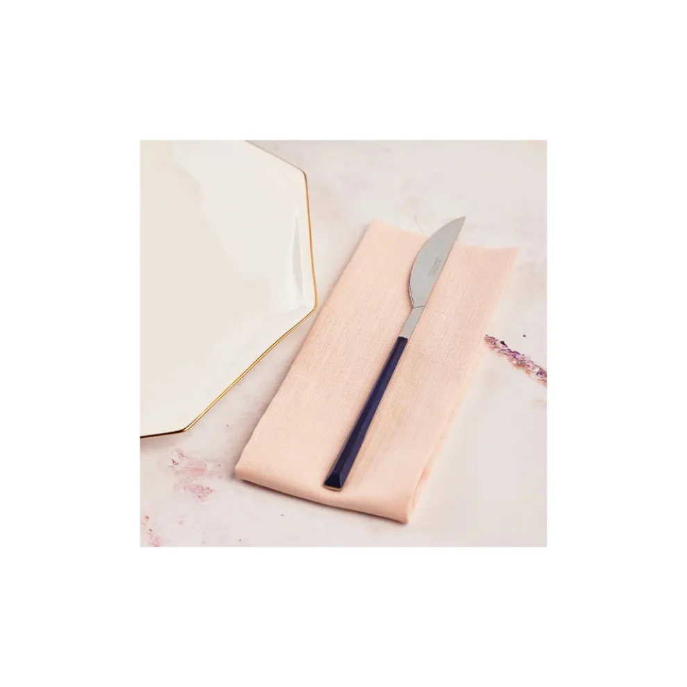 Karaca Salzburg Stainless Steel Table Knife, 22.5cm, Indigo Silver