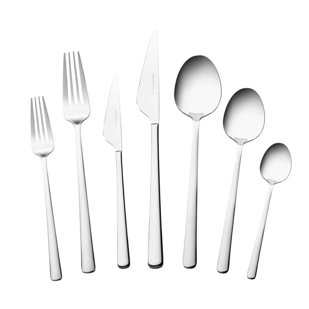 Karaca Serena 84-Piece Stainless Steel Cutlery Set for 12 People, Silver