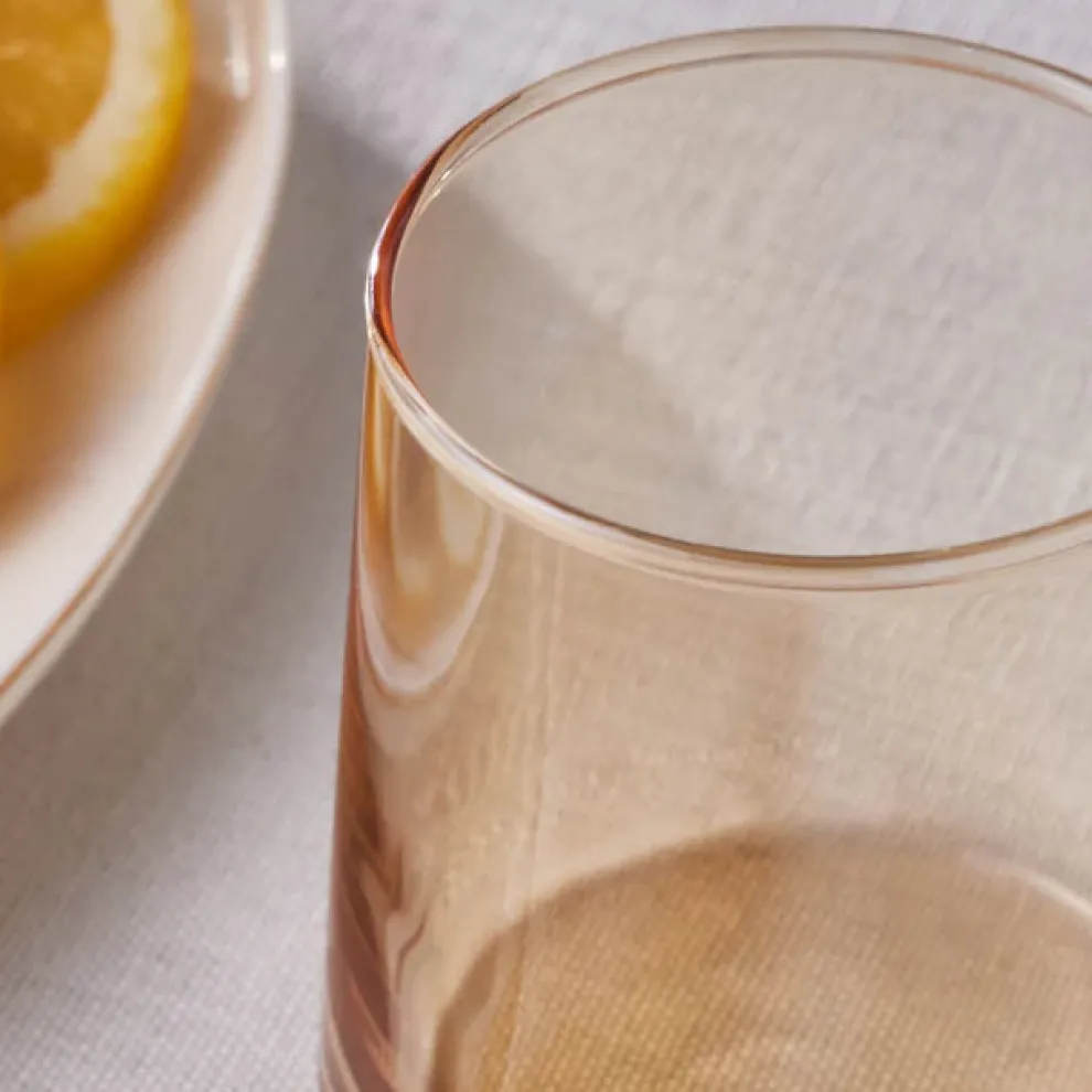 Karaca Serene 7-Piece Tumbler Glass Set, Amber