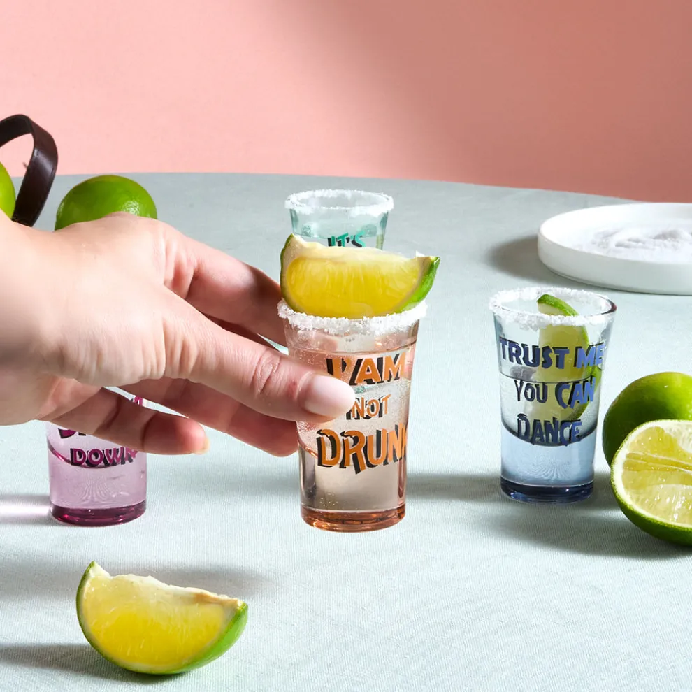 Karaca Shotless 4-Piece Shot Glass Set for 4 People, 34ml, Multi