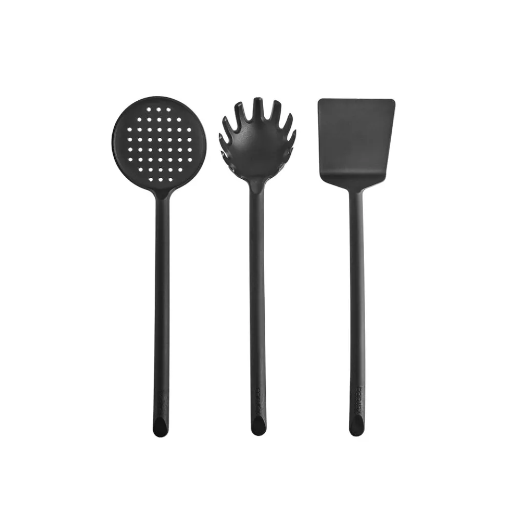 Karaca Simple 5-Piece Utensil Set, Black