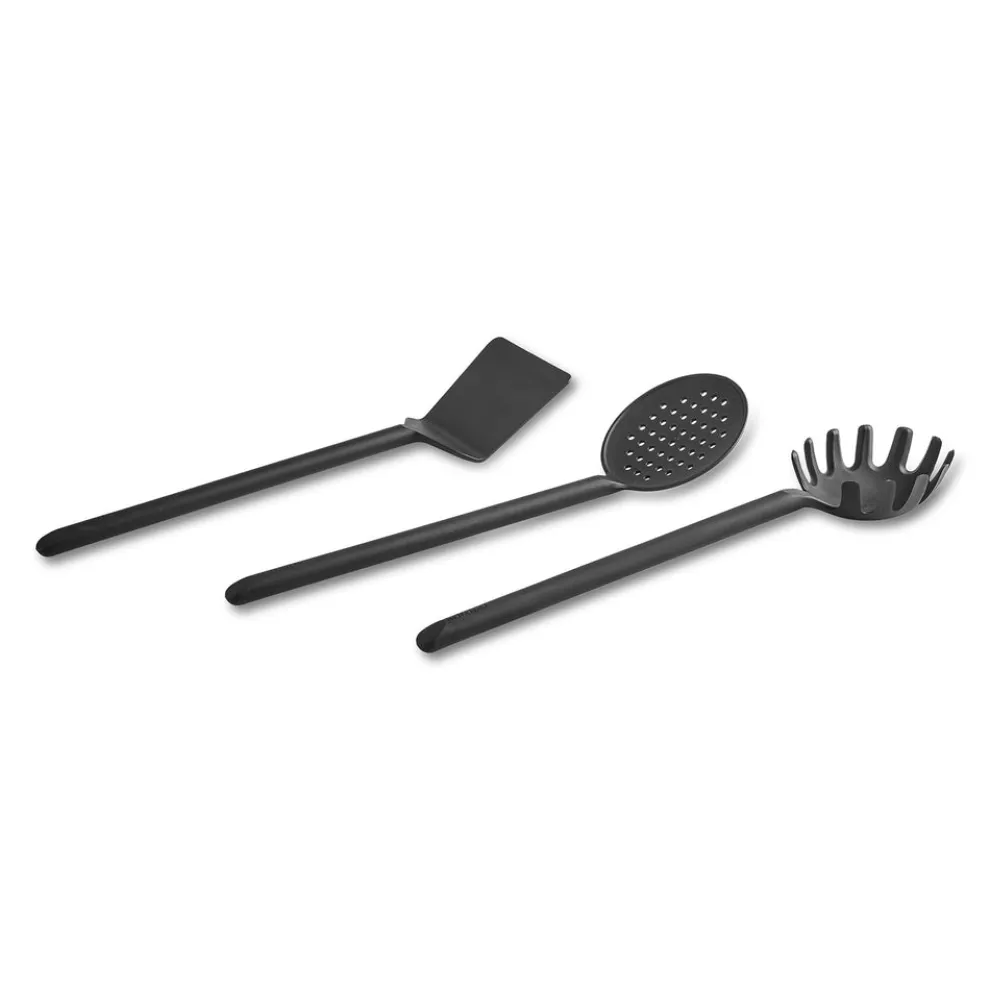 Karaca Simple 5-Piece Utensil Set, Black