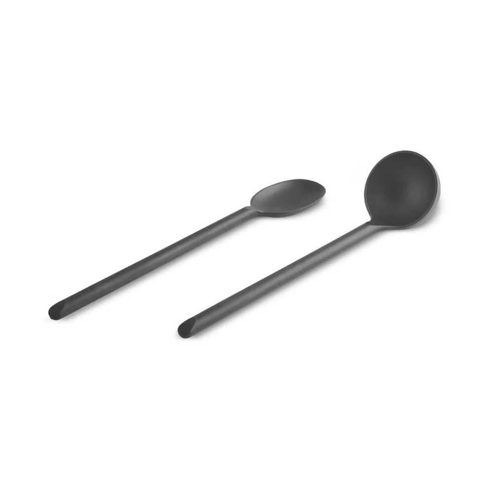 Karaca Simple 5-Piece Utensil Set, Black
