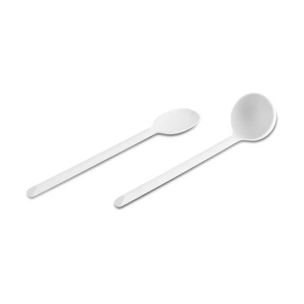 Karaca Simple 5-Piece Utensil Set, White
