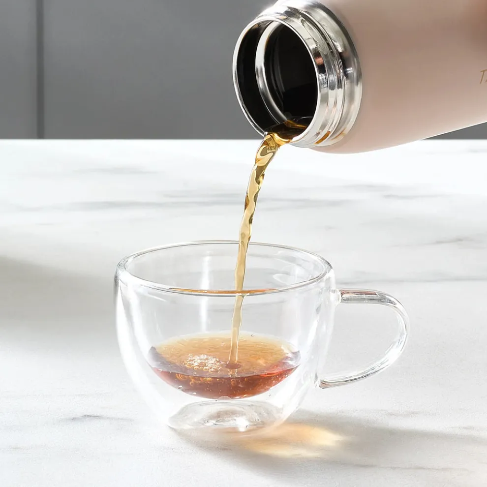 Karaca Skyfall Leak-Proof Stainless Steel Flask, 500ml, Pink