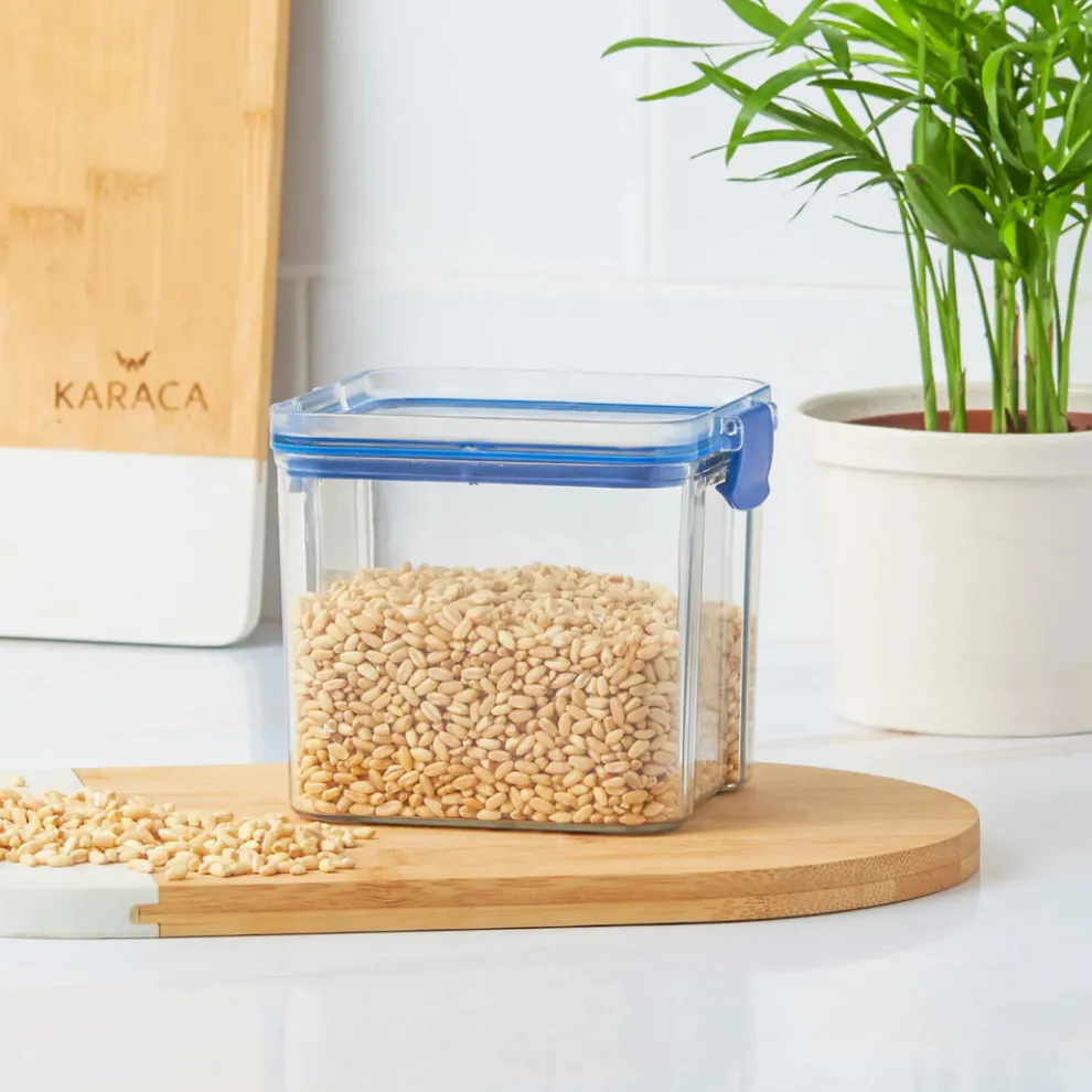 Karaca Solida Storage Container, 700ml, Blue Transparent