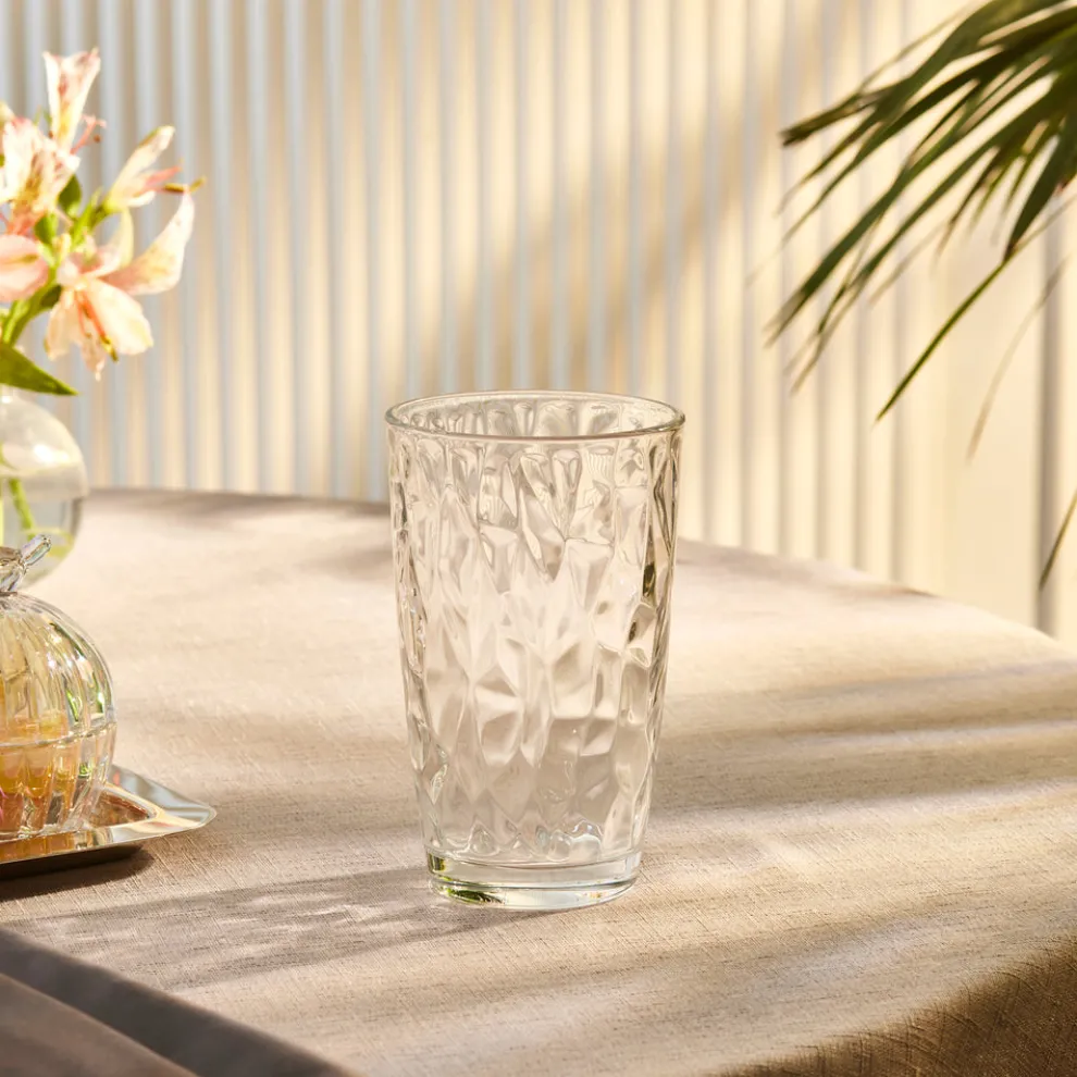 Karaca Terre Highball Glass, 460ml, Transparent