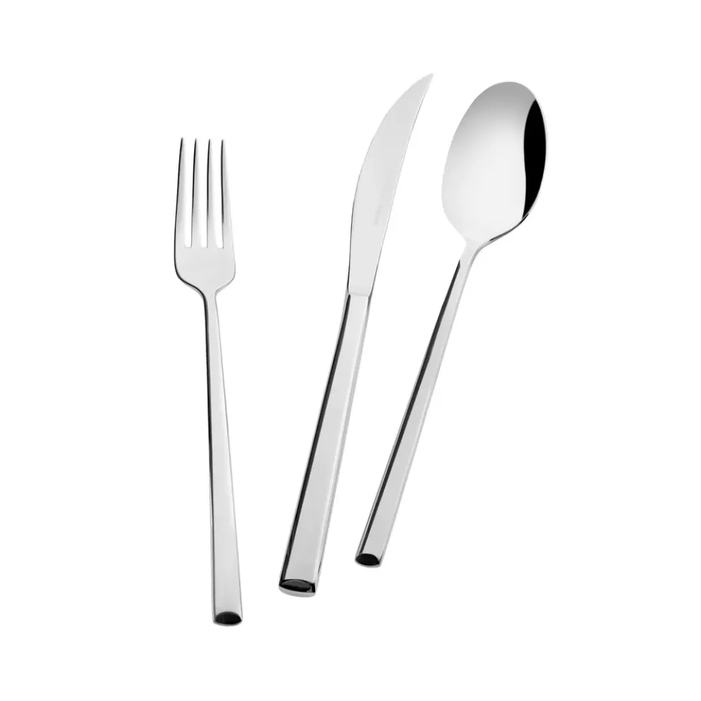 Karaca Tivoli 28-Piece Stainless Steel Cutlery Set for 4 People, Silver