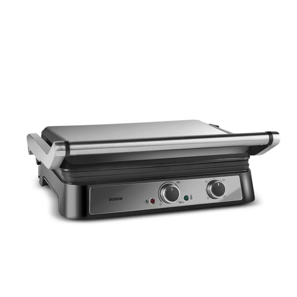 Karaca Toastmate Sandwich Toaster and Grilling Machine, 2000W, Inox