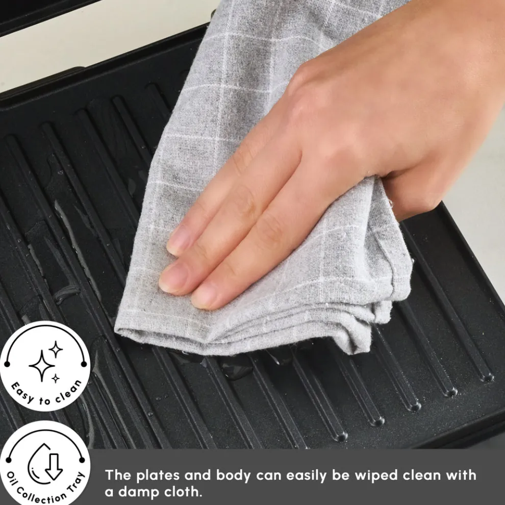 Karaca Toastmate Sandwich Toaster and Grilling Machine, 2000W, Inox