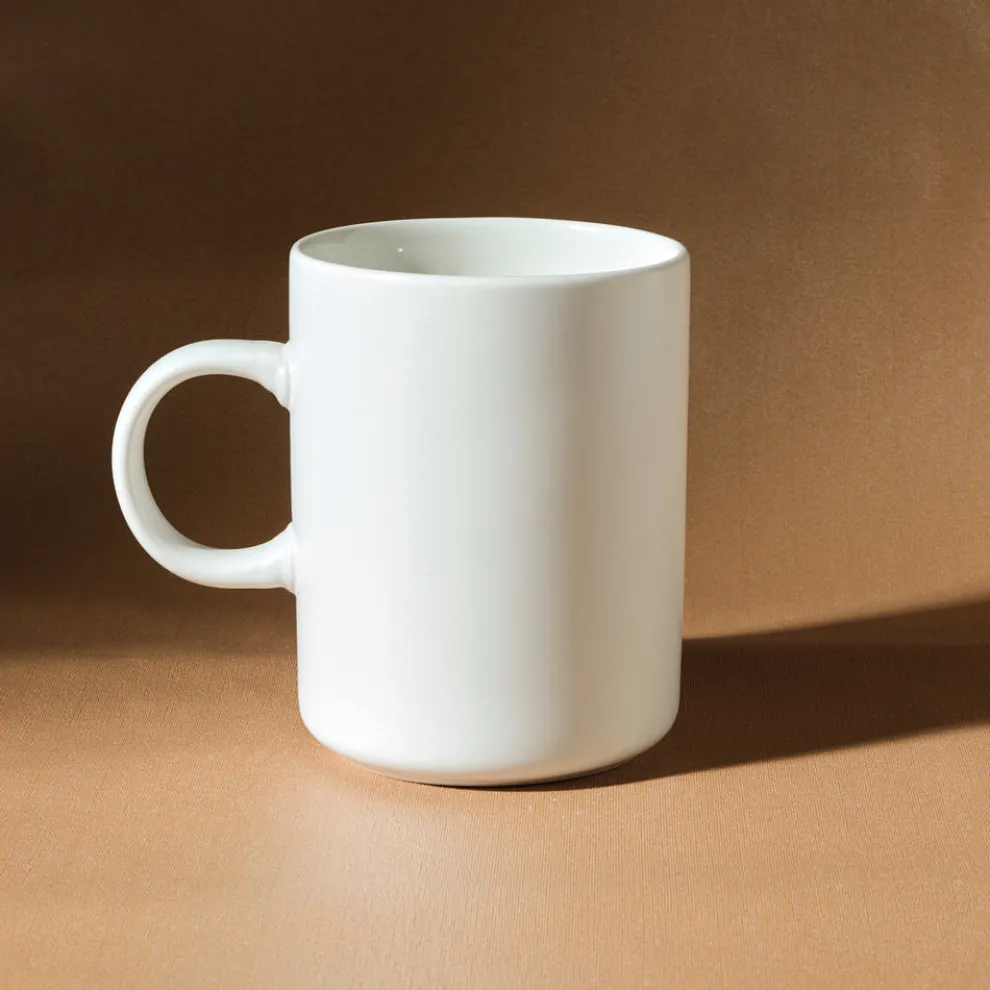 Karaca Tomris Love Mug, 370 ml, White