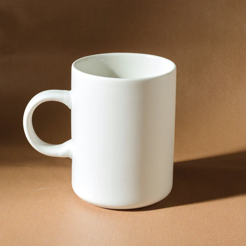 Karaca Tomris Love Mug, 370 ml, White