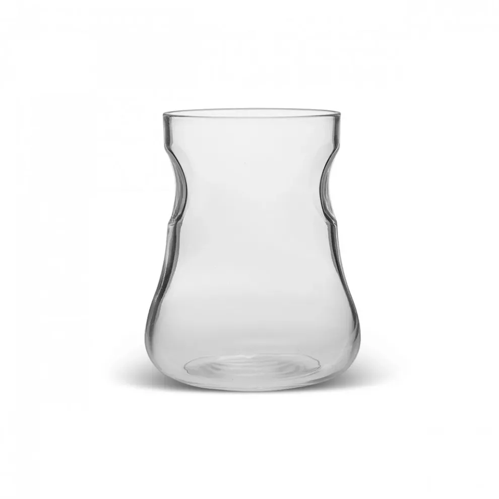 Karaca Touch Glass Turkish Tea Glass, 155ml, Transparent