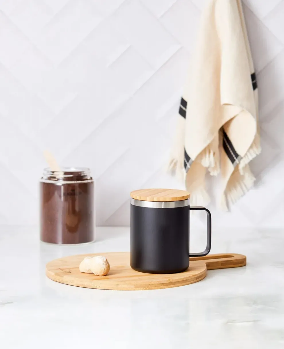 Karaca Travel Stainless Steel Mug, 330ml, Black