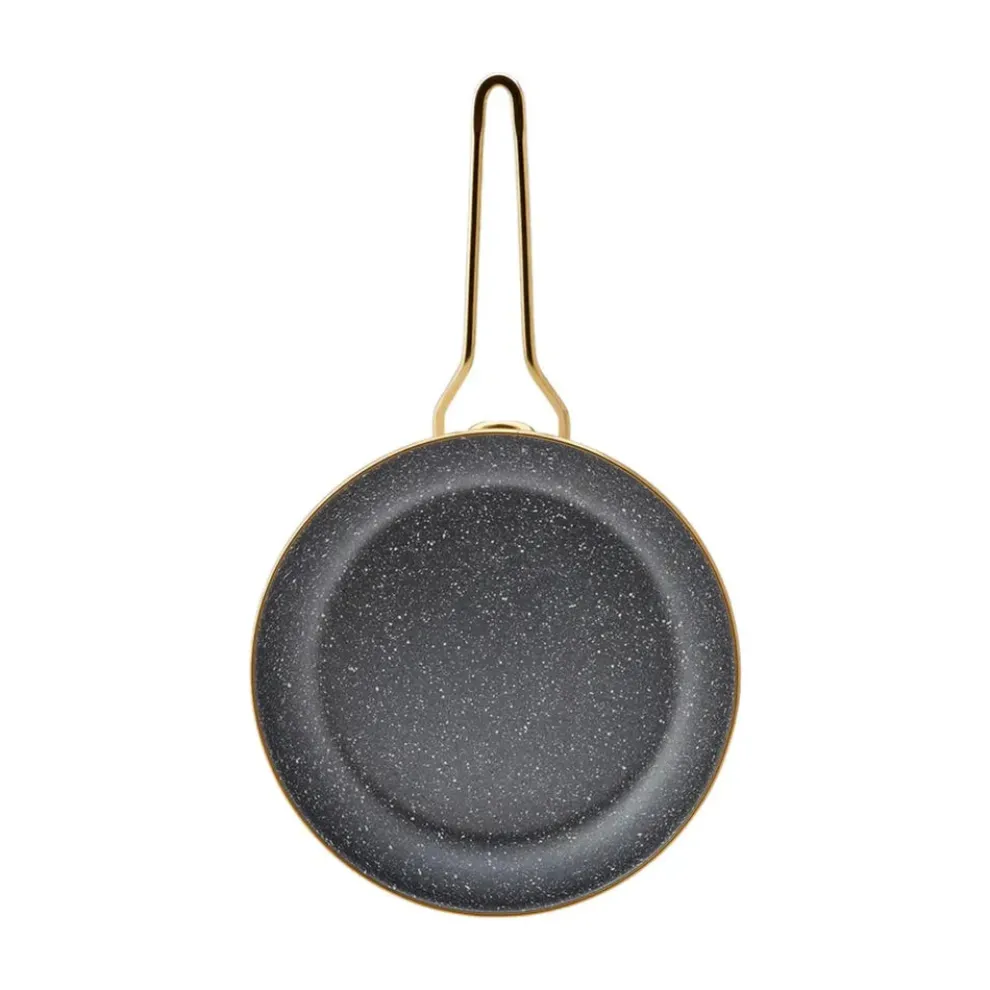 Karaca Troy Enamel Induction Frying Pan, 26cm, Black Gold
