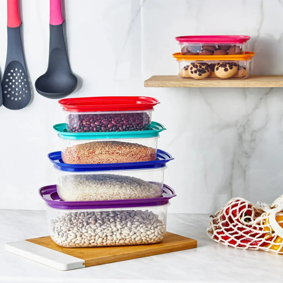 Karaca Vicks Bailando 6 Piece Storage Container, 2.9L, Multi