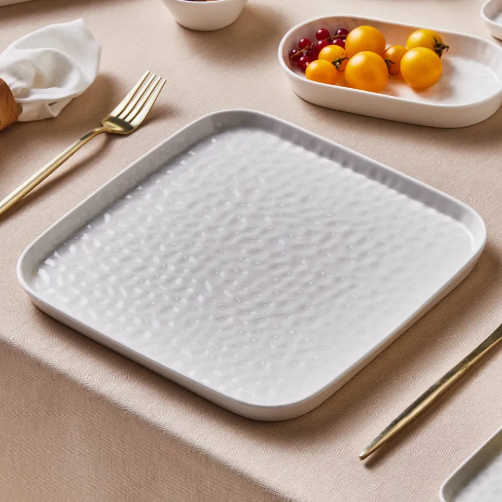 Karaca x by Refika Bembeyaz Bone China Dinner Plate, 26cm, White