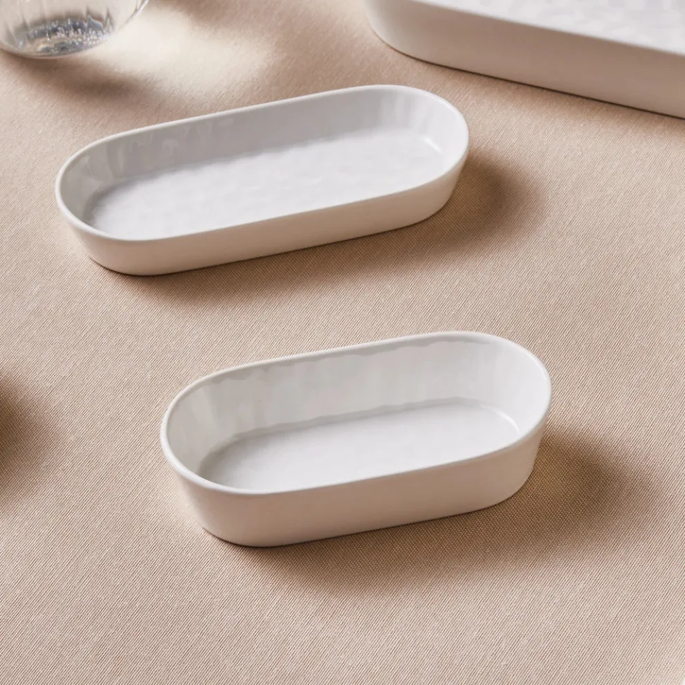 Karaca x by Refika Bembeyaz Bone China Snack Bowl, 13cm, White