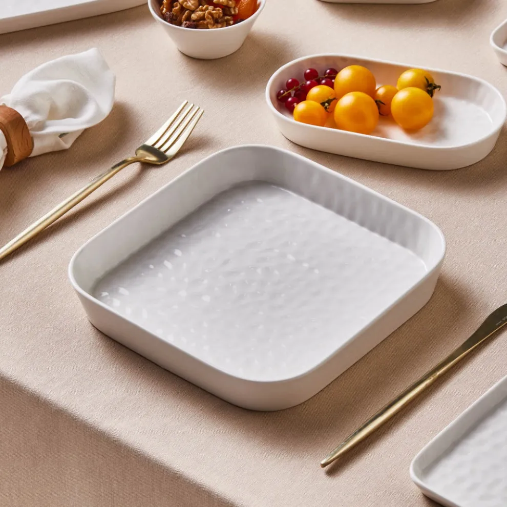 Karaca x by Refika Bembeyaz Bone China Pasta Bowl, 21cm, White