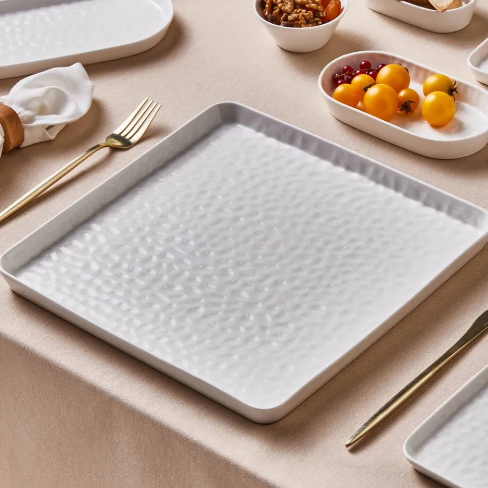 Karaca x by Refika Bembeyaz Bone China Dinner Plate, 32cm, White