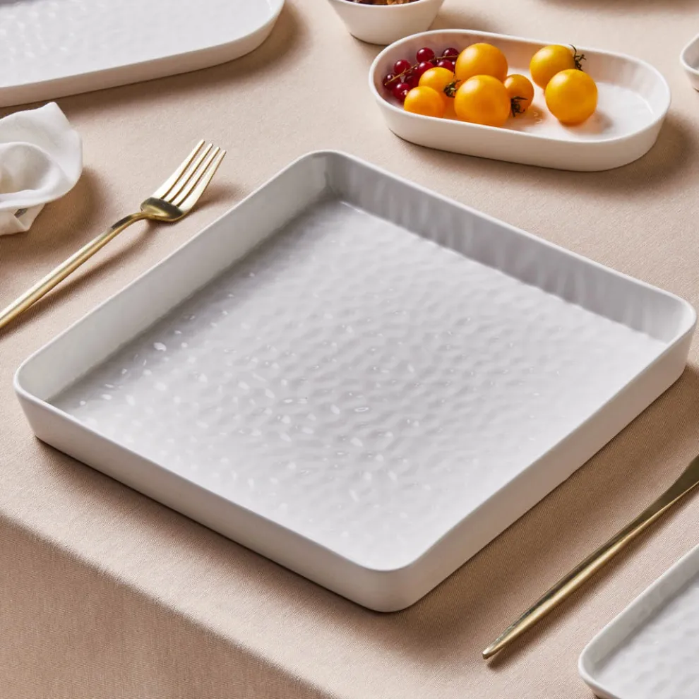 Karaca x by Refika Bembeyaz Bone China Dinner Plate, 27cm, White