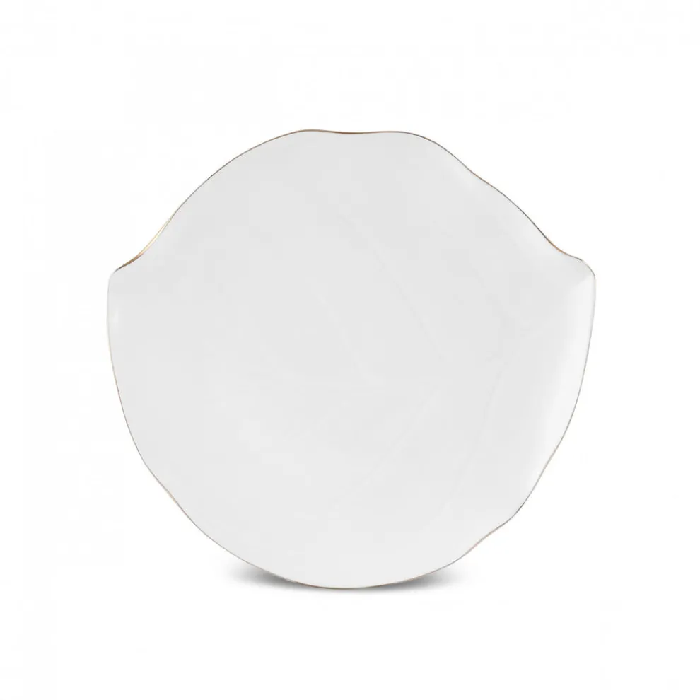 Karaca X Müge Anlı Bone China Side Plate, 21cm, Gold White
