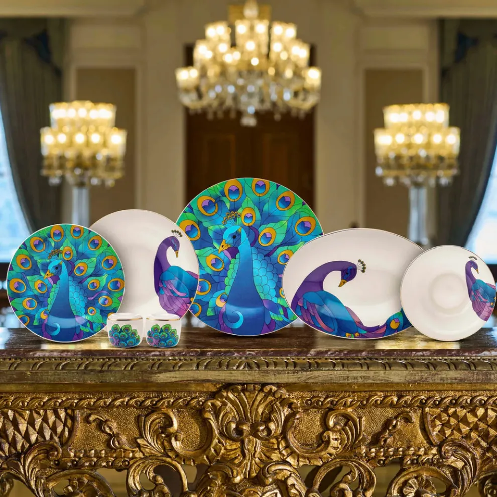 Karaca X The Shop Çırağan Palace 28-Piece Fine Pearl Dinner Set for 6 People, Multi