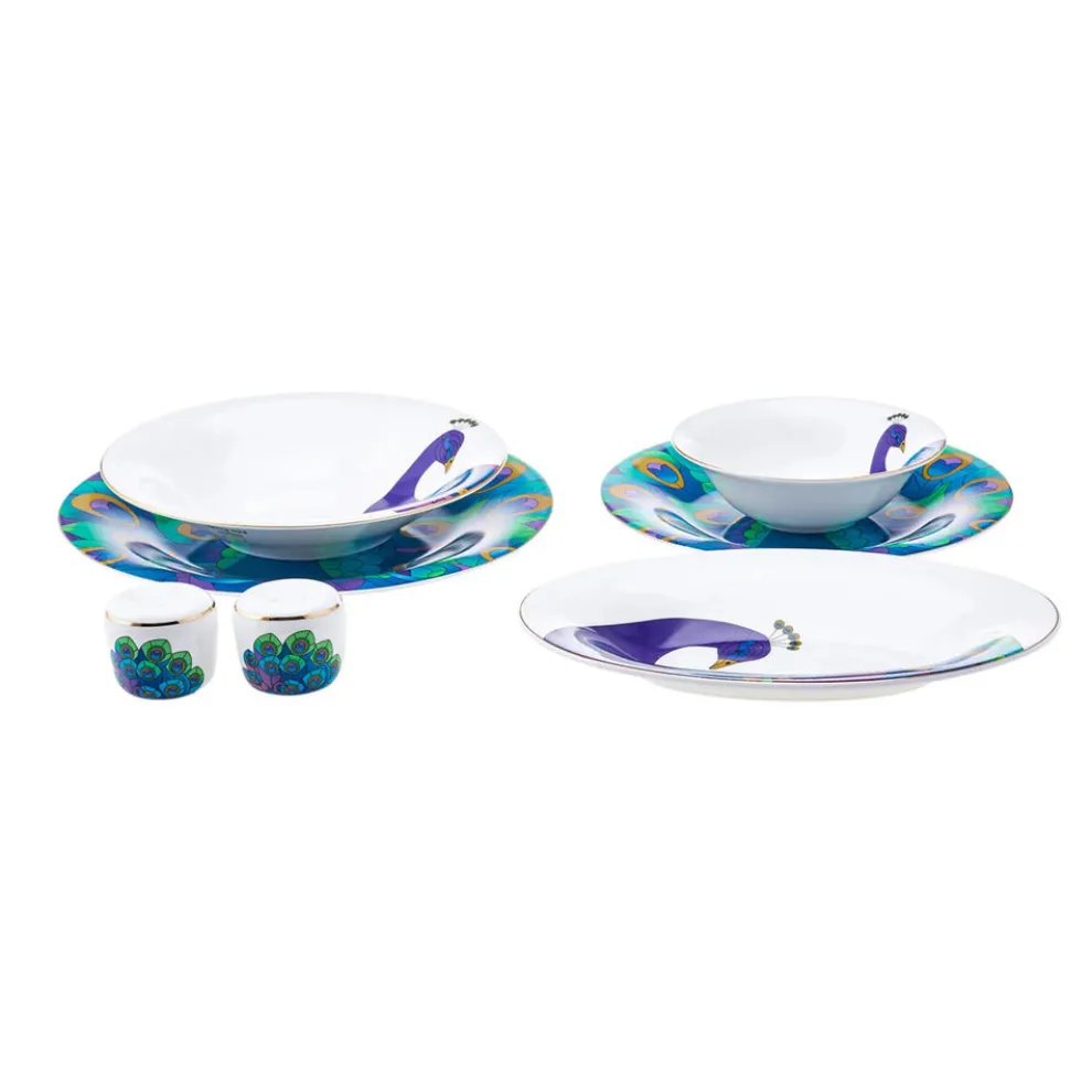 Karaca X The Shop Çırağan Palace 28-Piece Fine Pearl Dinner Set for 6 People, Multi