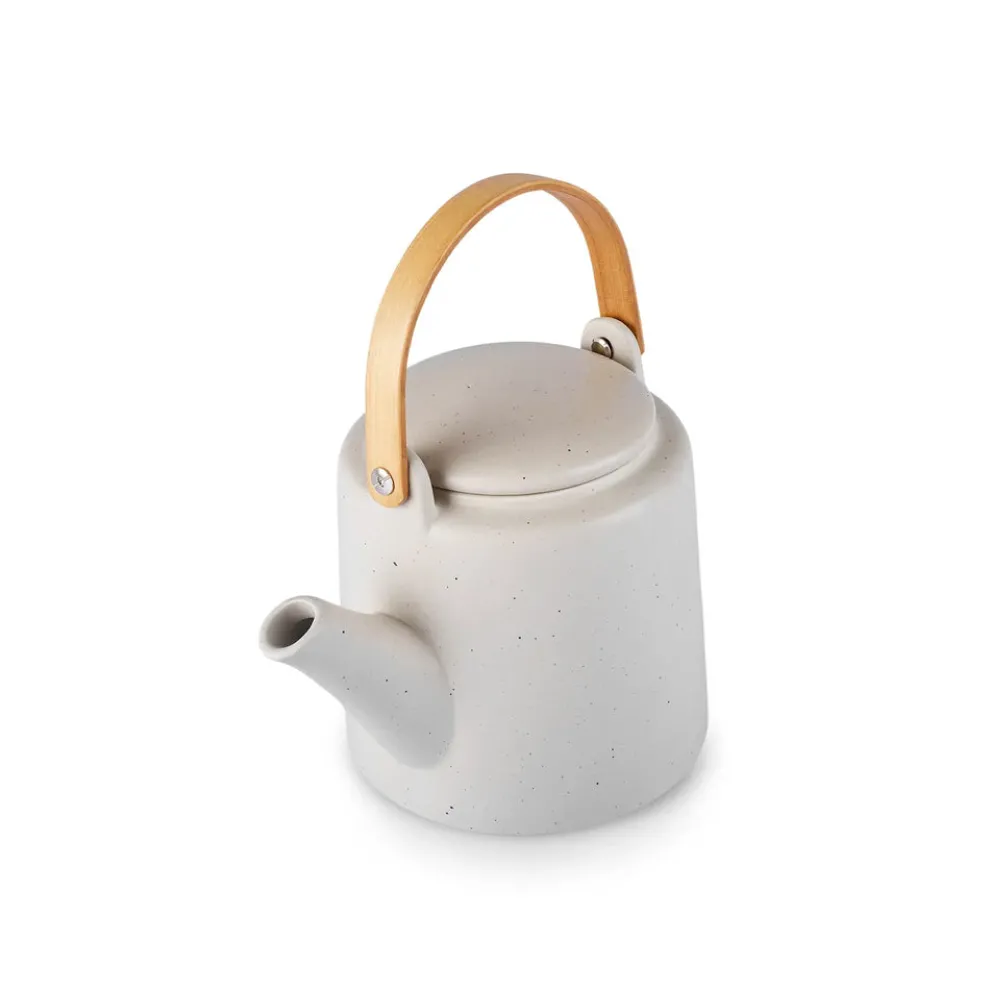 Karaca Yuuki 7-Piece Ceramic Tea Cup Set for 6 People, Beige