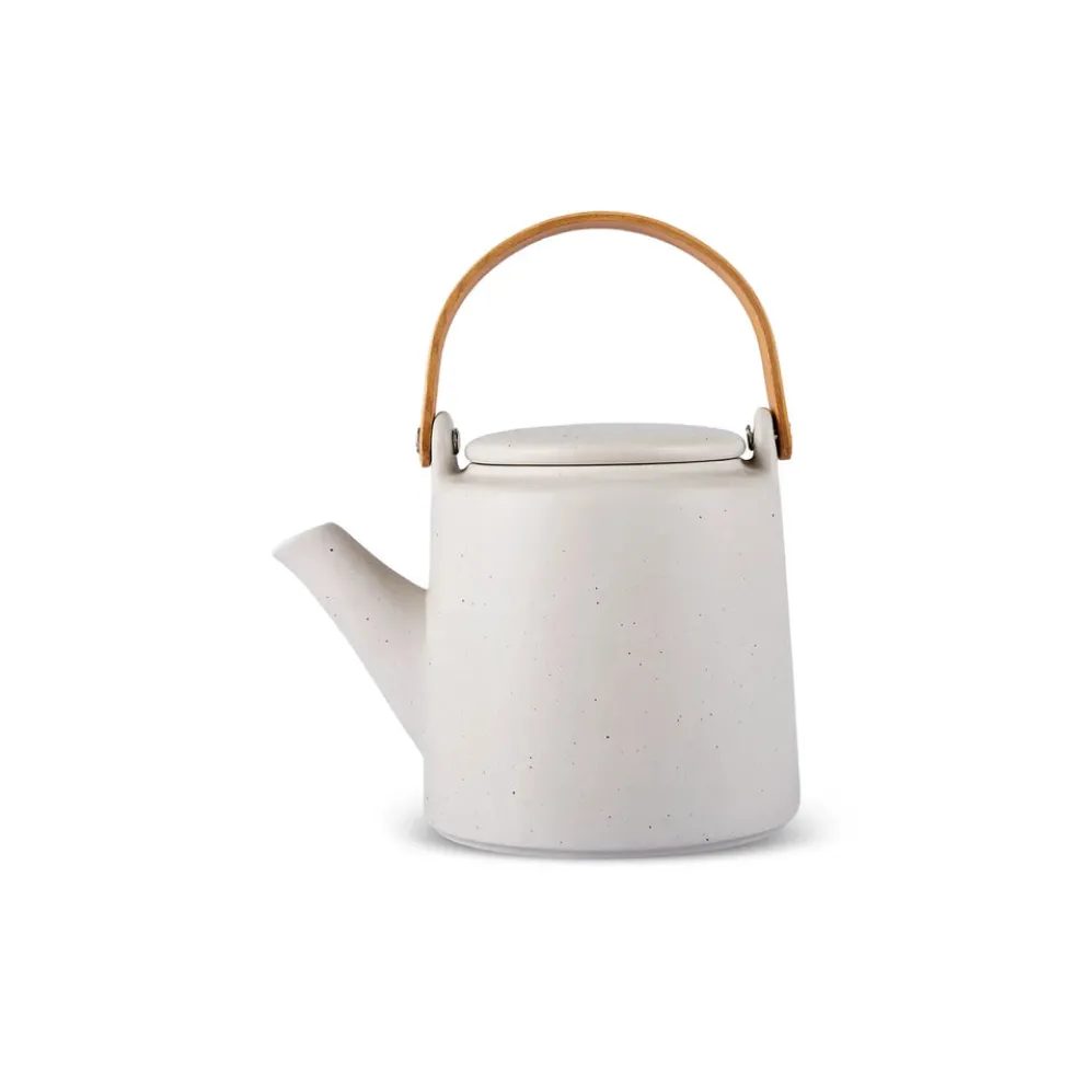 Karaca Yuuki 7-Piece Ceramic Tea Cup Set for 6 People, Beige