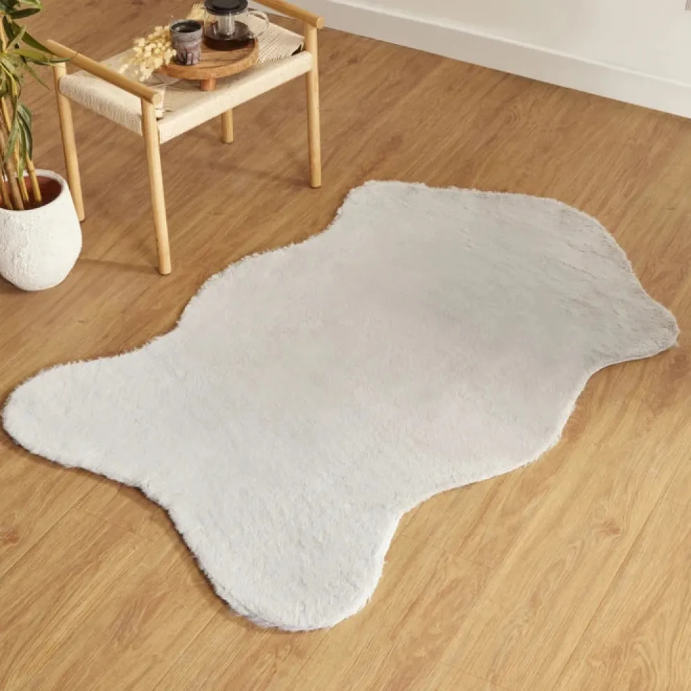 Kasmir Rugs 7/24 Cosy Premium Faux Fur Rug, 100cmx150cm, Gray