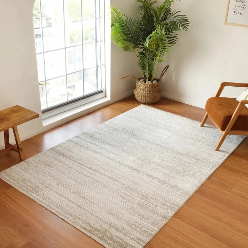 Kasmir Rugs 7/24 Elegante Sole Rug, 120cmx180cm, Beige