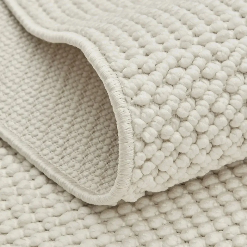 Kasmir Rugs 7/24 Scandinavian Clara Rug, 80cmx150cm, White