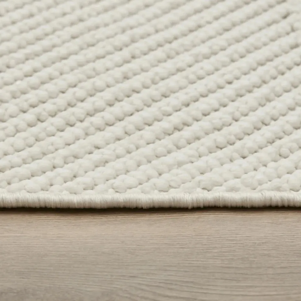 Kasmir Rugs 7/24 Scandinavian Clara Rug, 80cmx150cm, White