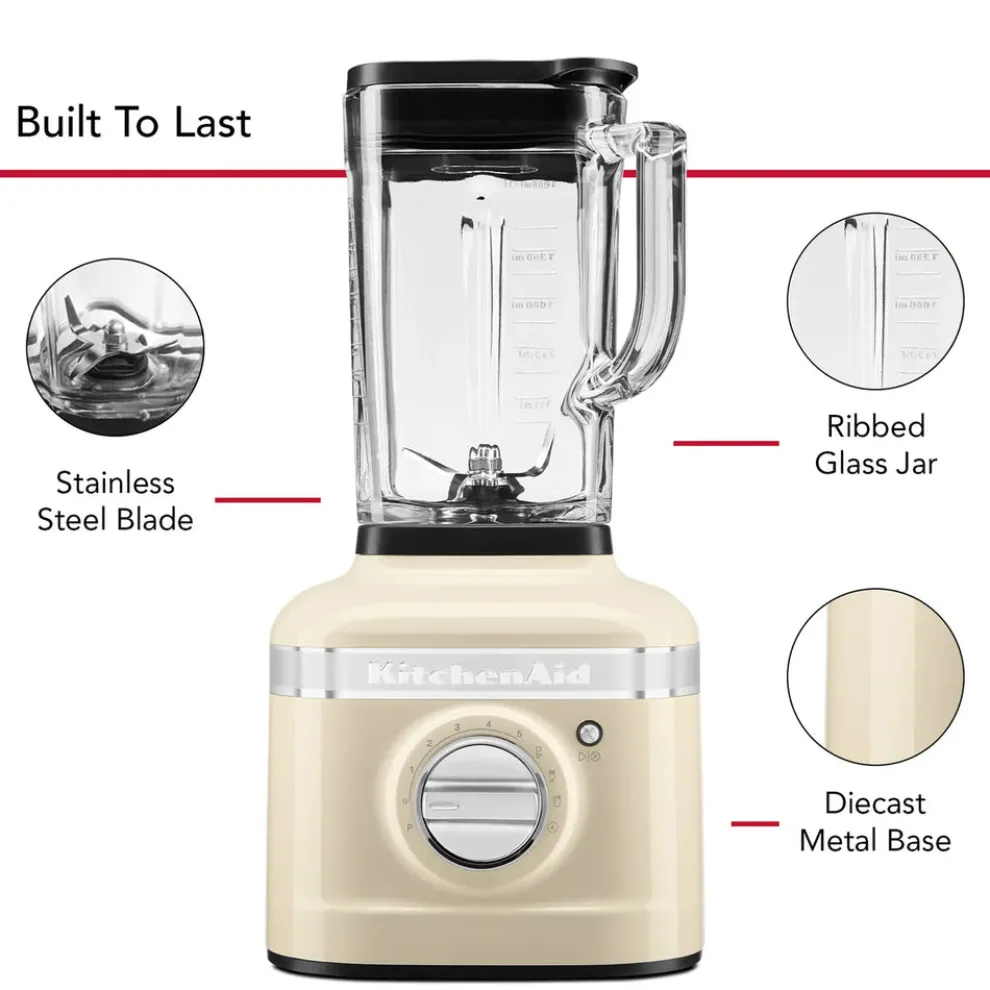 KitchenAid Artisan Blender, 1.4L Bottle, 1200W, Almond Cream