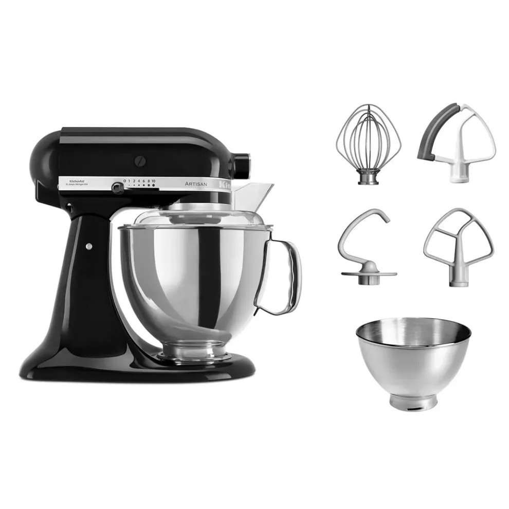 KitchenAid Artisan Tilt-Head Stand Mixer, 4.8L, 300W, Onyx Black