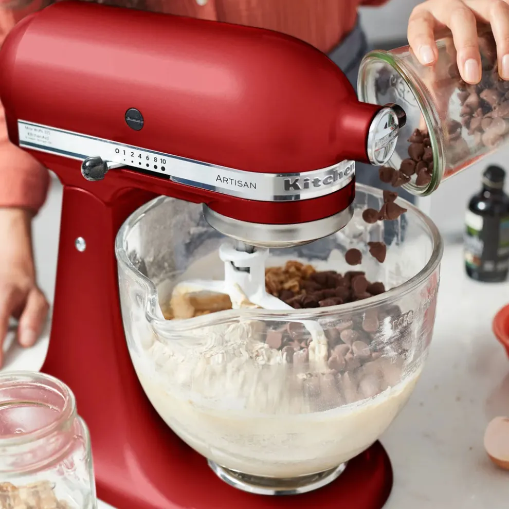 KitchenAid Artisan Tilt-Head Stand Mixer, 4.8L, 300W, Empire Red