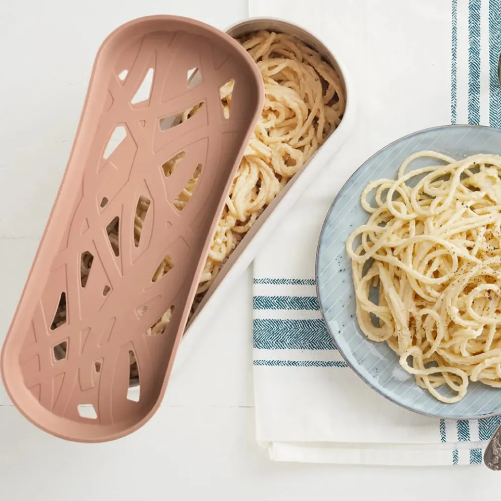 Lèkuè Pasta Cooker, 28cm, Pink Cream