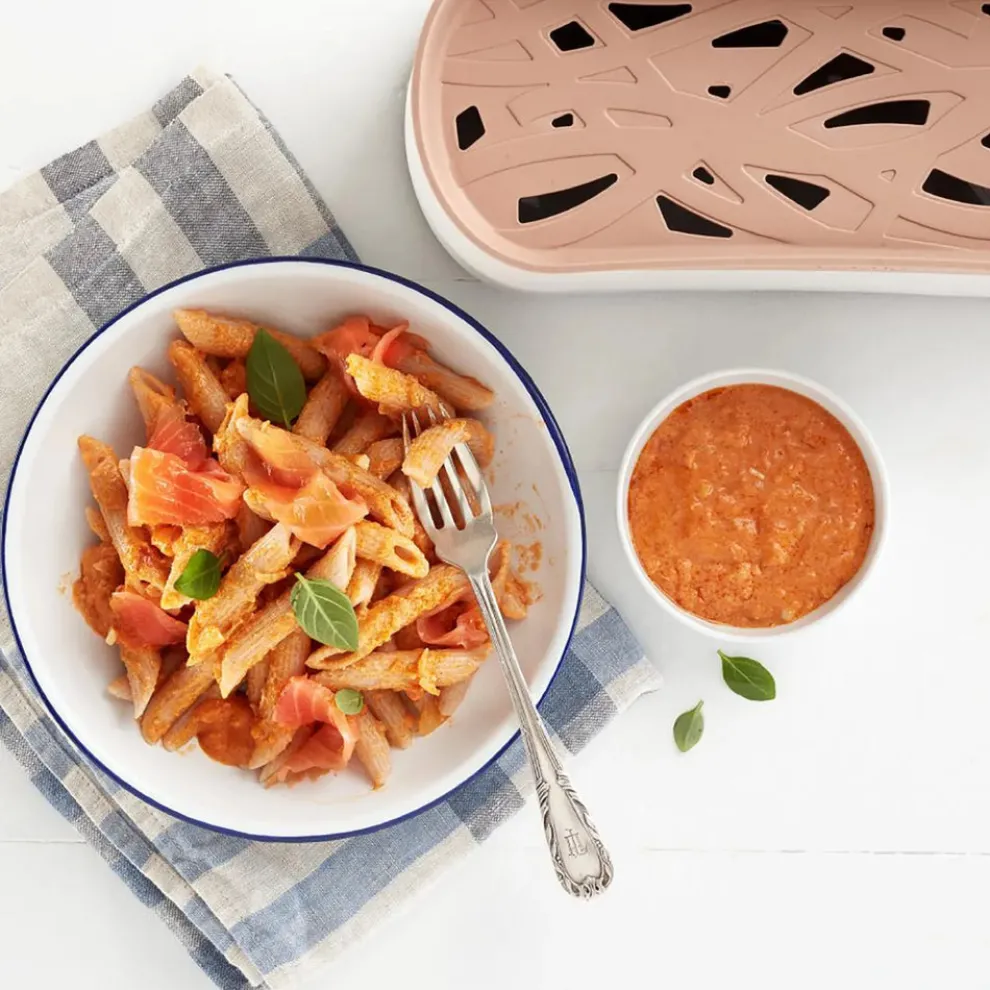 Lèkuè Pasta Cooker, 28cm, Pink Cream