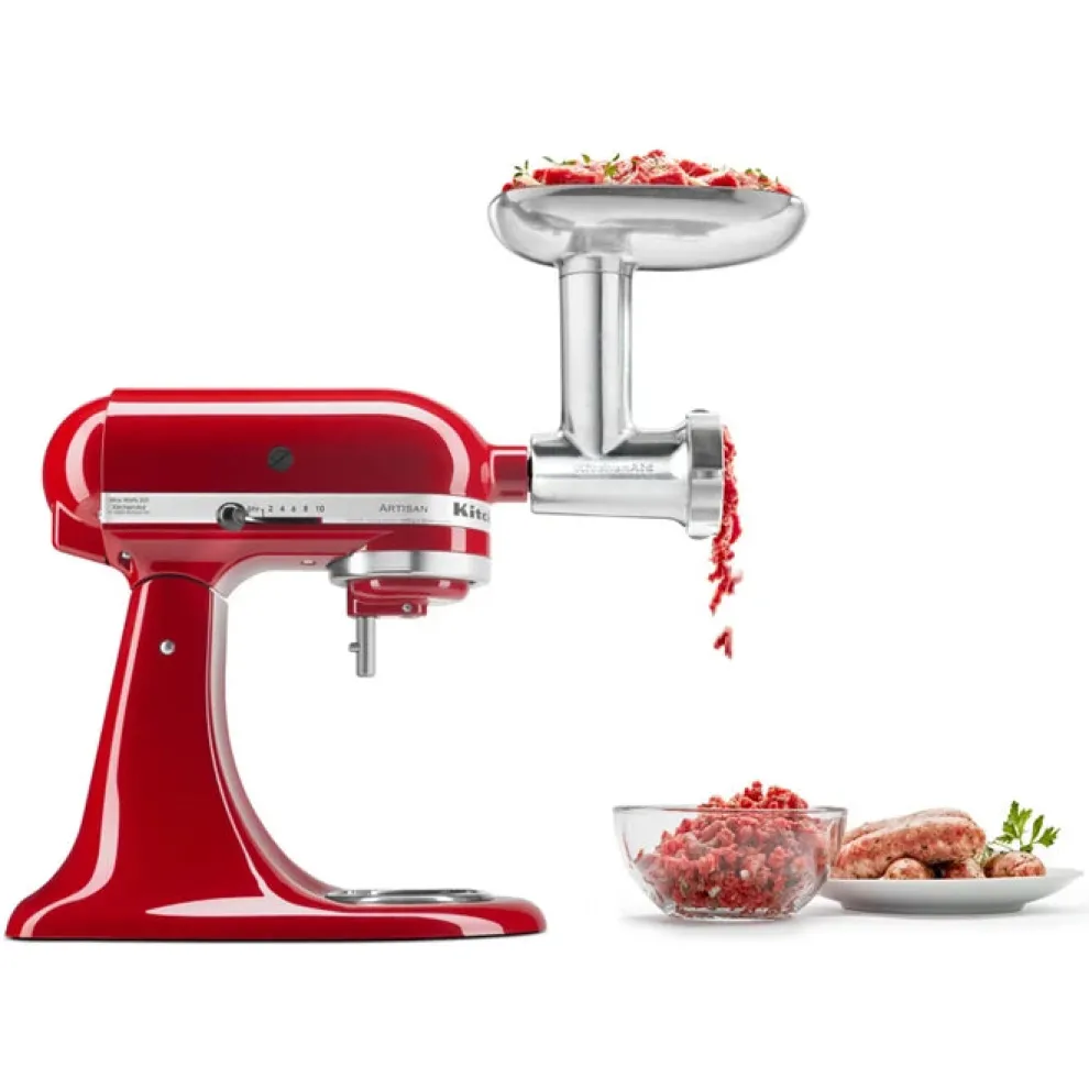 Metal Food Grinder Accessory-5KSMM, Grey