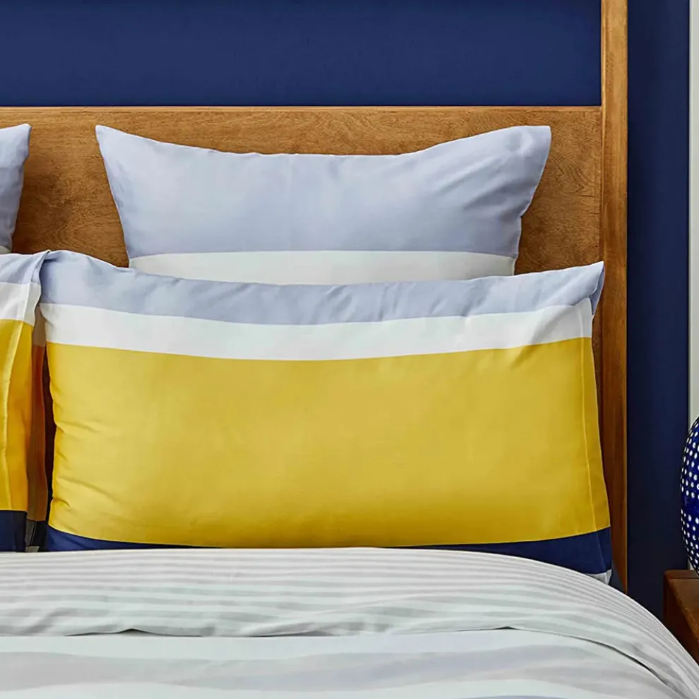 Nautica Home Bold 100% Cotton Duvet Cover Set, Single, 140cmx200cm, Yellow Multi