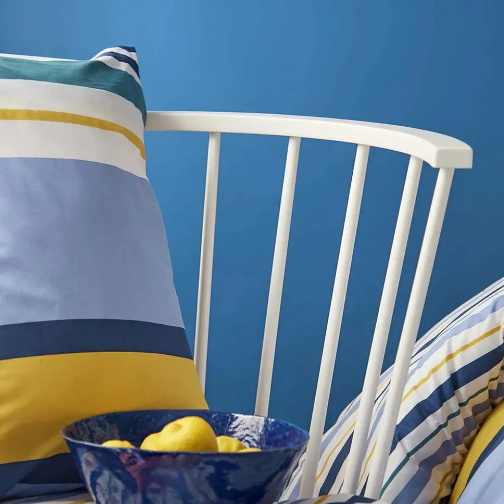 Nautica Home Dover 100% Turkish Cotton Duvet Cover Set, Single, 140cmx200cm, Blue Multi