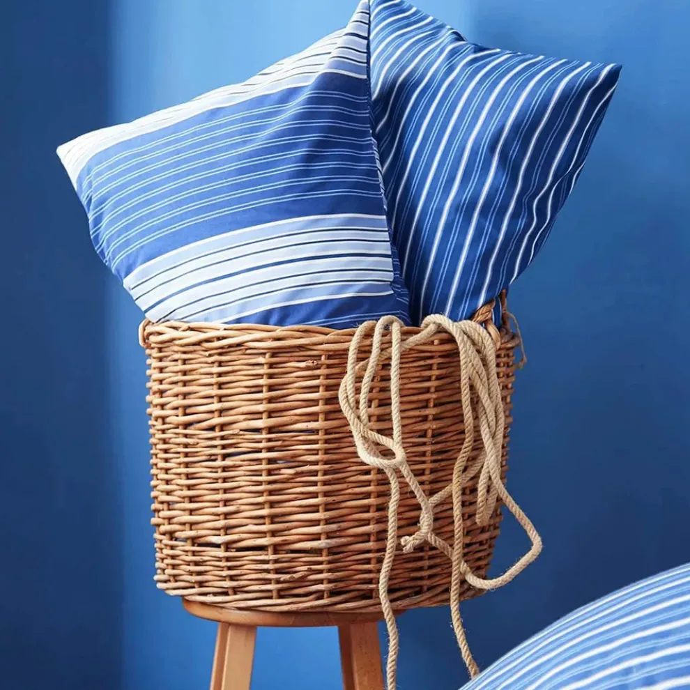 Nautica Home Moby 100% Turkish Cotton Duvet Cover Set, Single, 140cmx200cm, Navy Blue Multi