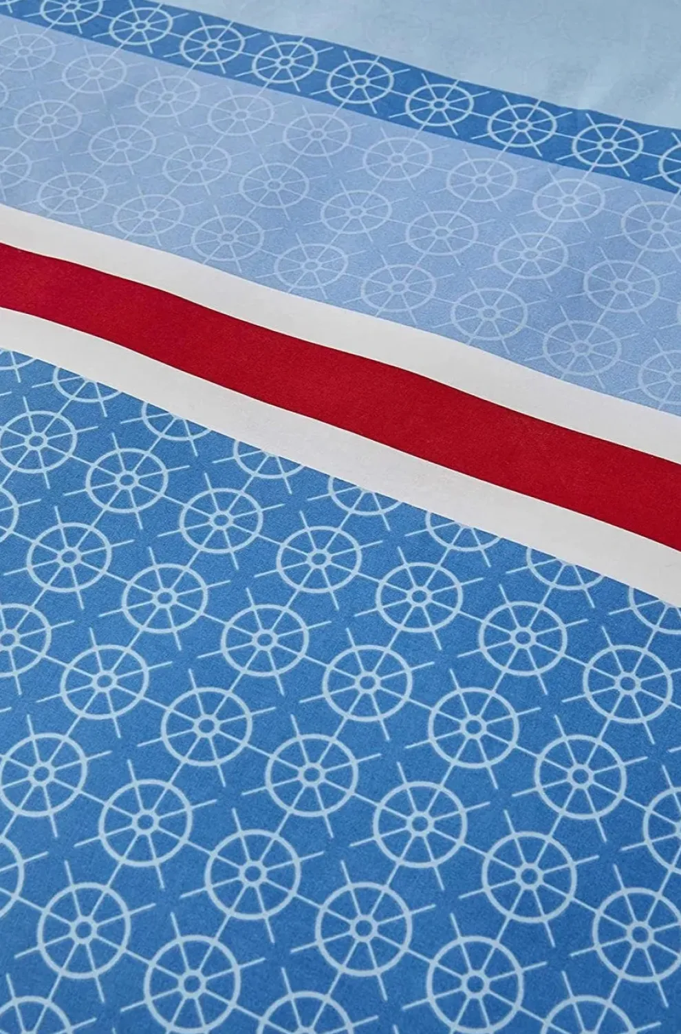 Nautica Home Spinning 100% Turkish Cotton Duvet Cover Set, King, 230cmx220cm, Blue Multi